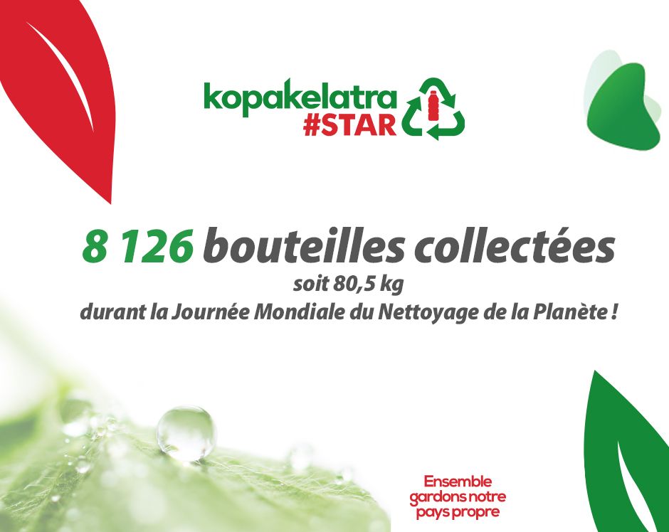 8 126 bouteilles plastiques collectés dans les quartiers d'Antananarivo