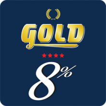 Gold 8%