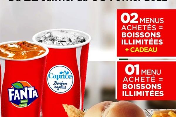 Profitez des offres de KFC jusqu&#039;au 05 février.